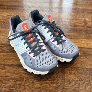 On Cloud Swift Women's Gray and Lilac Sneakers USW10 EU42